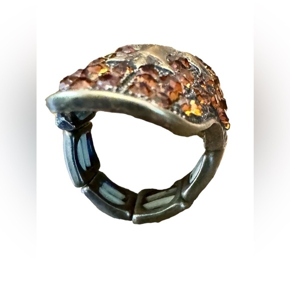 Bronze-Tone Maltese Cross Rhinestone Ring (7) - Picture 6 of 7